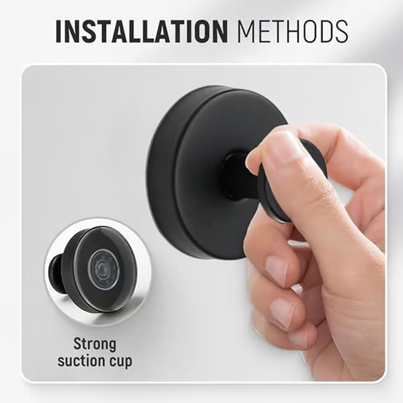 Nerūdijančio plieno sieninis kabliukas su siurbtuku-LT