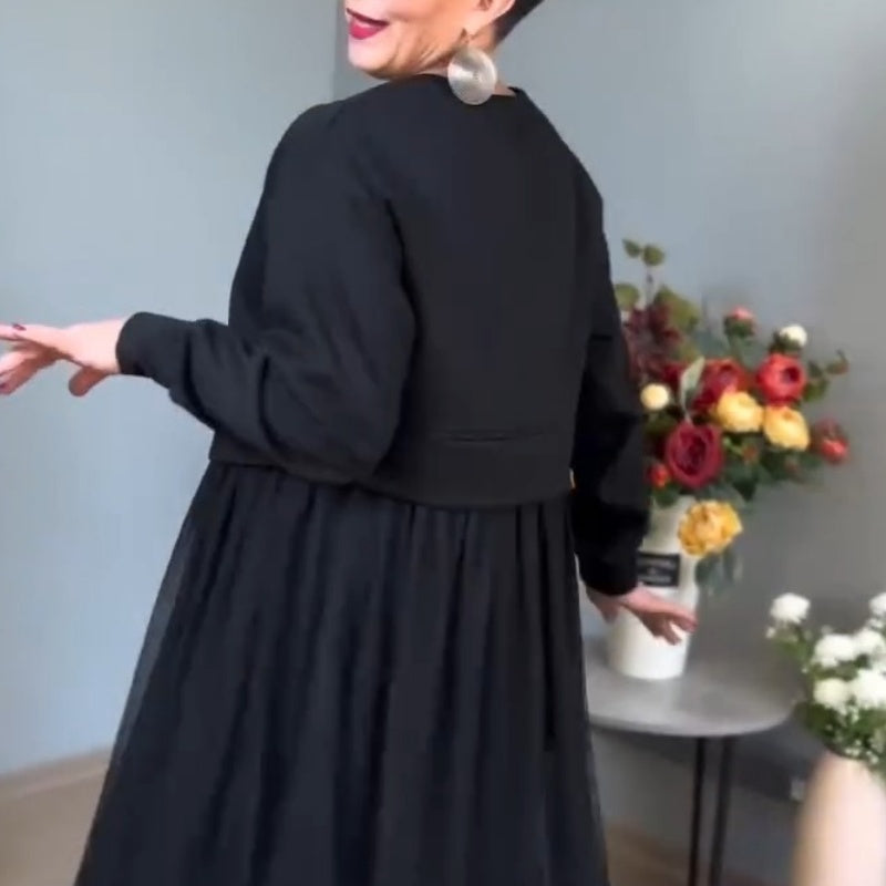 Vestido de manga larga para mujer-ES