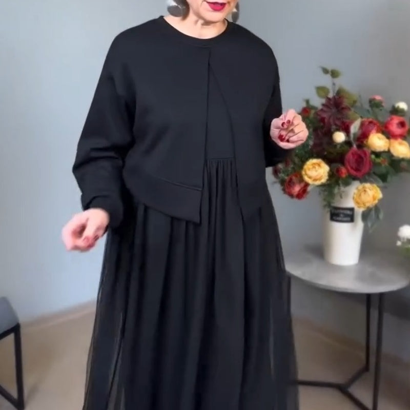 Vestido de manga larga para mujer-ES
