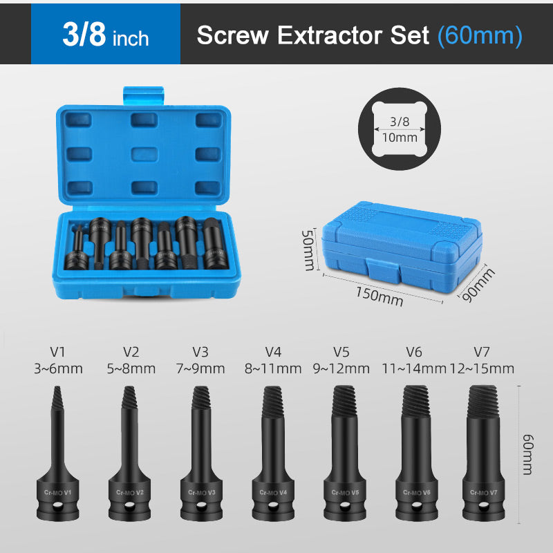 🔥 Kit de extracción de destornillador dañado 👨‍🔧🛠️--ES