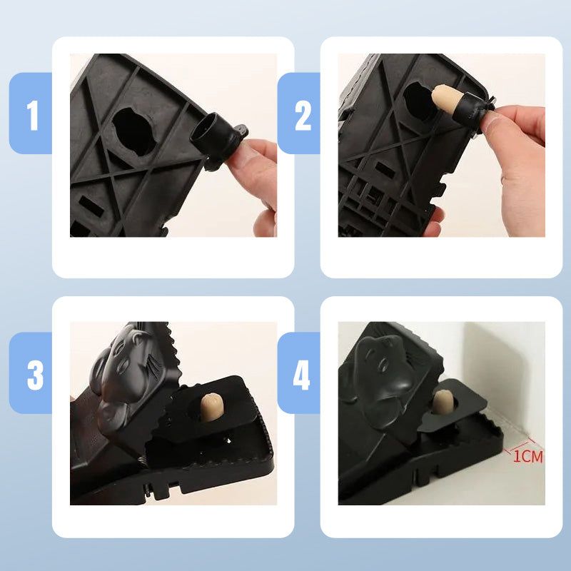 Daugkartinio naudojimo žiurkių gaudyklė su itin jautriu paleidimo mechanizmu-LT