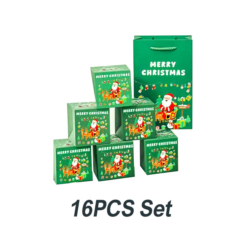 🎅 Μοναδικό πτυσσόμενο χριστουγεννιάτικο κουτί δώρου🎄✨-GR