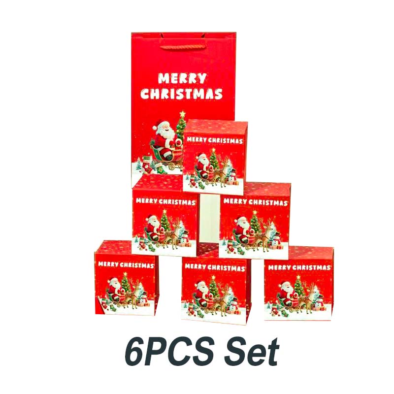 🎅 Μοναδικό πτυσσόμενο χριστουγεννιάτικο κουτί δώρου🎄✨-GR