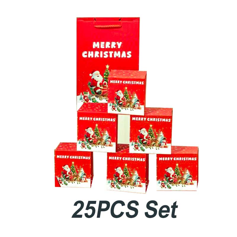 🎅 Μοναδικό πτυσσόμενο χριστουγεννιάτικο κουτί δώρου🎄✨-GR