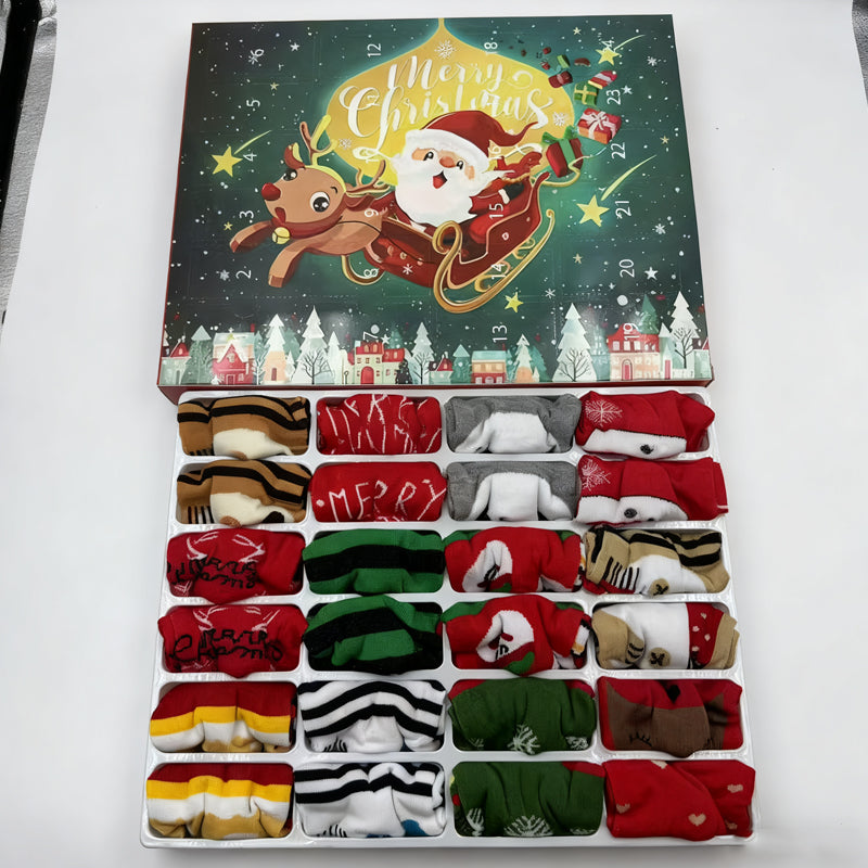 🎄🎁Advento kalendorius iš kalėdinių kojinių🧦-LT