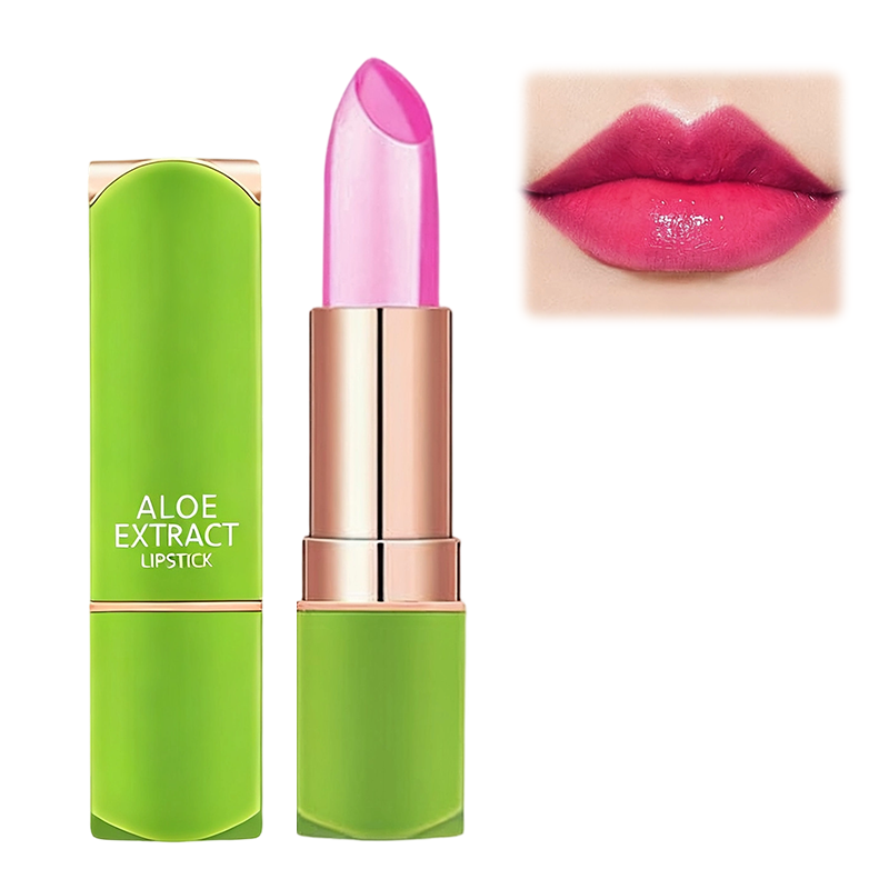 Lápiz labial hidratante con infusión de aloe vera que cambia de color-ES