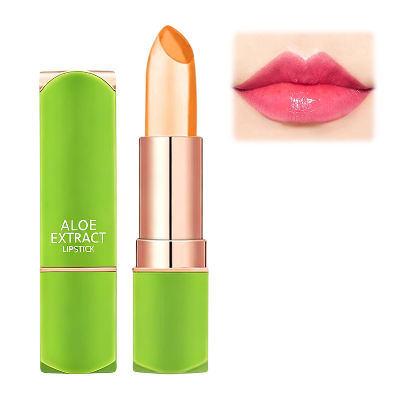 Lápiz labial hidratante con infusión de aloe vera que cambia de color-ES
