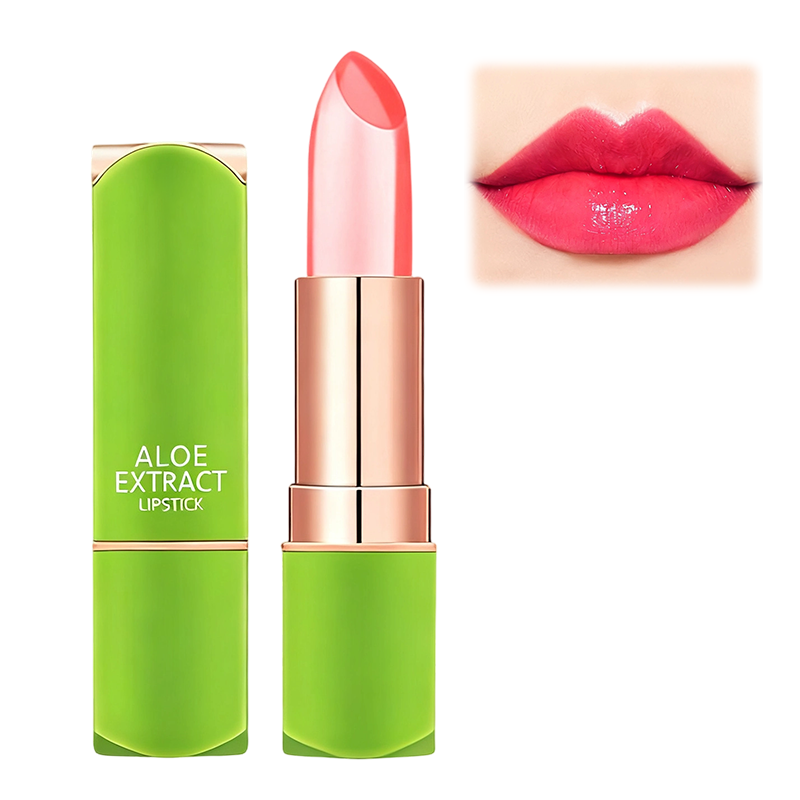 Lápiz labial hidratante con infusión de aloe vera que cambia de color-ES