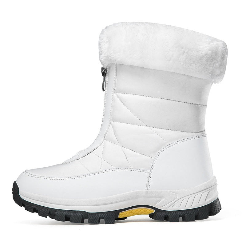 【EU36-42】❄️Botas de invierno para mujer de PU con forro de algodón y forro polar-ES