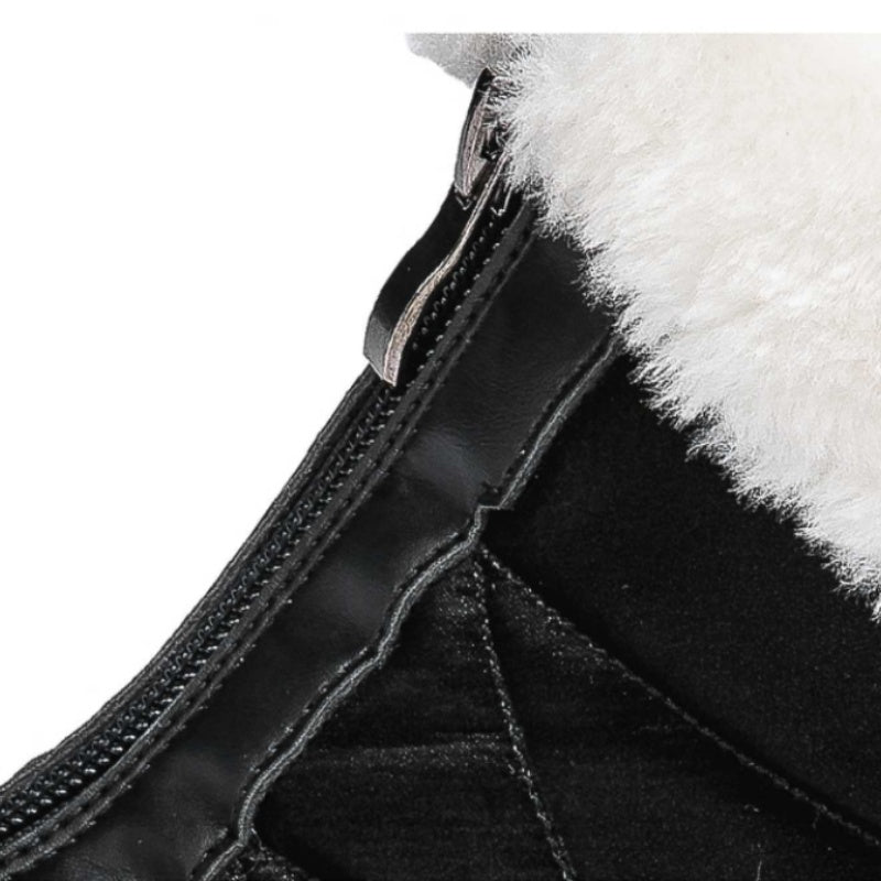 【EU36-42】❄️Botas de invierno para mujer de PU con forro de algodón y forro polar-ES