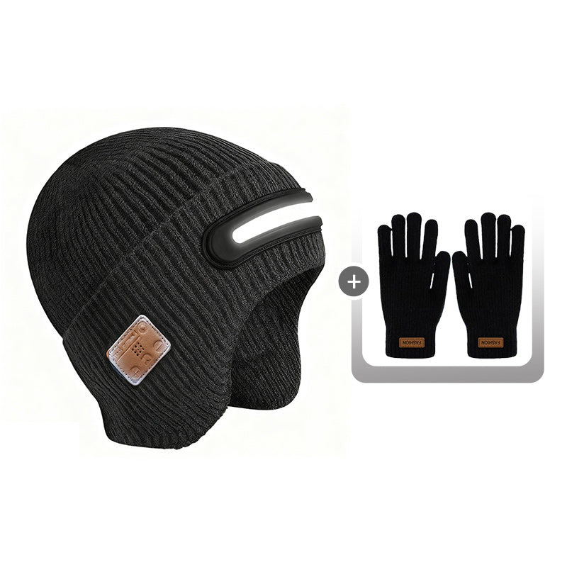 Gorro LED recargable con Bluetooth-ES