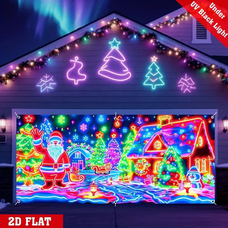 🎄¡Oferta navideña! ¡40% de descuento! Banner navideño para puerta de garaje-ES