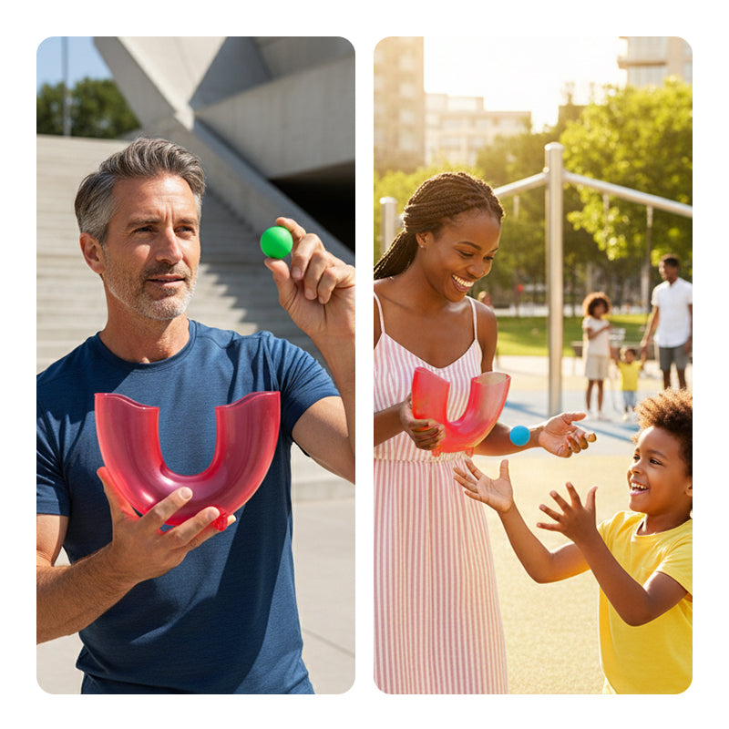 Juego de malabarismo Pindaloo con tres bolas-ES