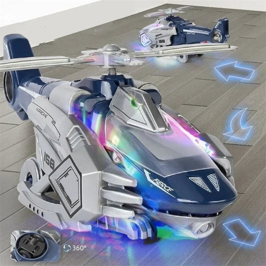 Gran oferta de helicóptero de dinosaurio transformable con LED-ES