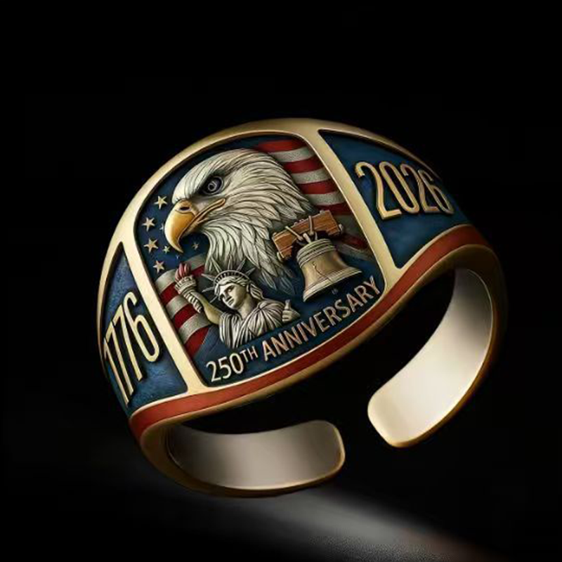 🎖️Αναμνηστικό Δαχτυλίδι Αετού για την 250ή Επέτειο 1776–2026🦅GR
