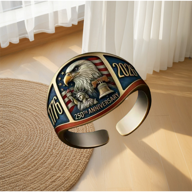 🎖️Αναμνηστικό Δαχτυλίδι Αετού για την 250ή Επέτειο 1776–2026🦅GR