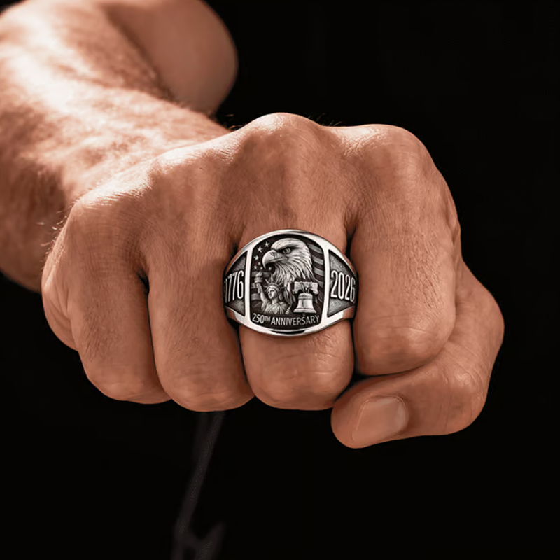 🎖️Αναμνηστικό Δαχτυλίδι Αετού για την 250ή Επέτειο 1776–2026🦅GR