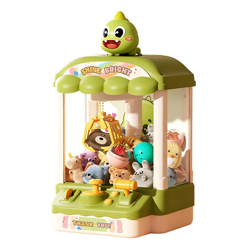 🎮 Vaikiškas mielas gyvūnų pagaliukų aparatas su lėlėmis ir kapsulėmis | Pramoga visai šeimai! 🐻✨-LT