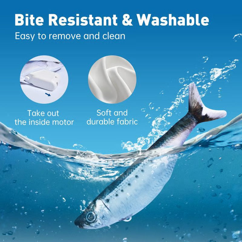 🐈Realistinis šokinėjančios žuvelės žaislas katėms-LT