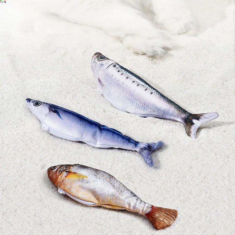 🐈Realistinis šokinėjančios žuvelės žaislas katėms-LT