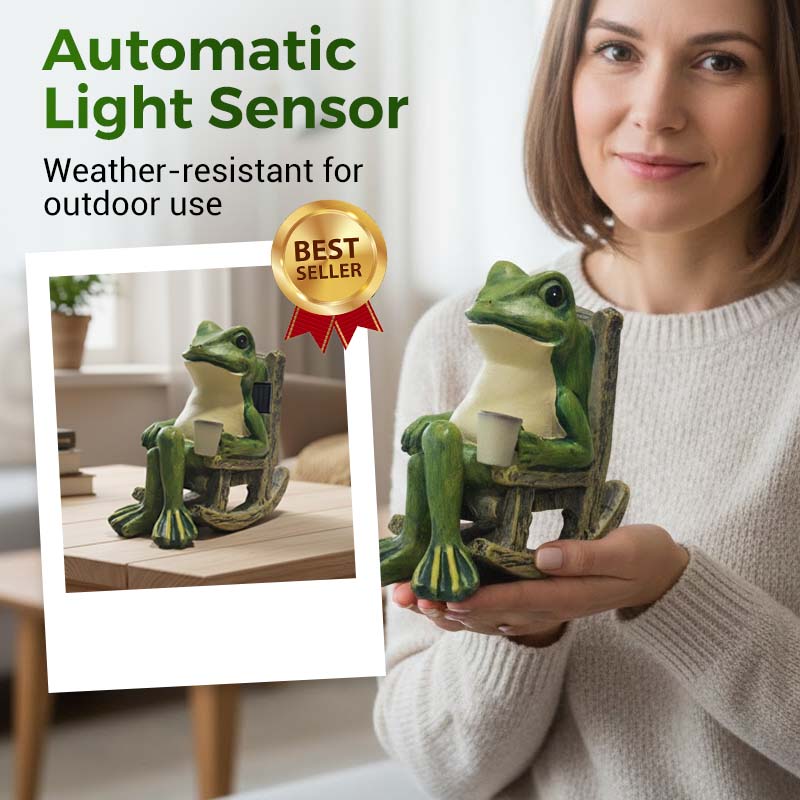 Διακόσμηση κουνιστής καρέκλας σε σχήμα ηλιόλουστου βατράχου-GR