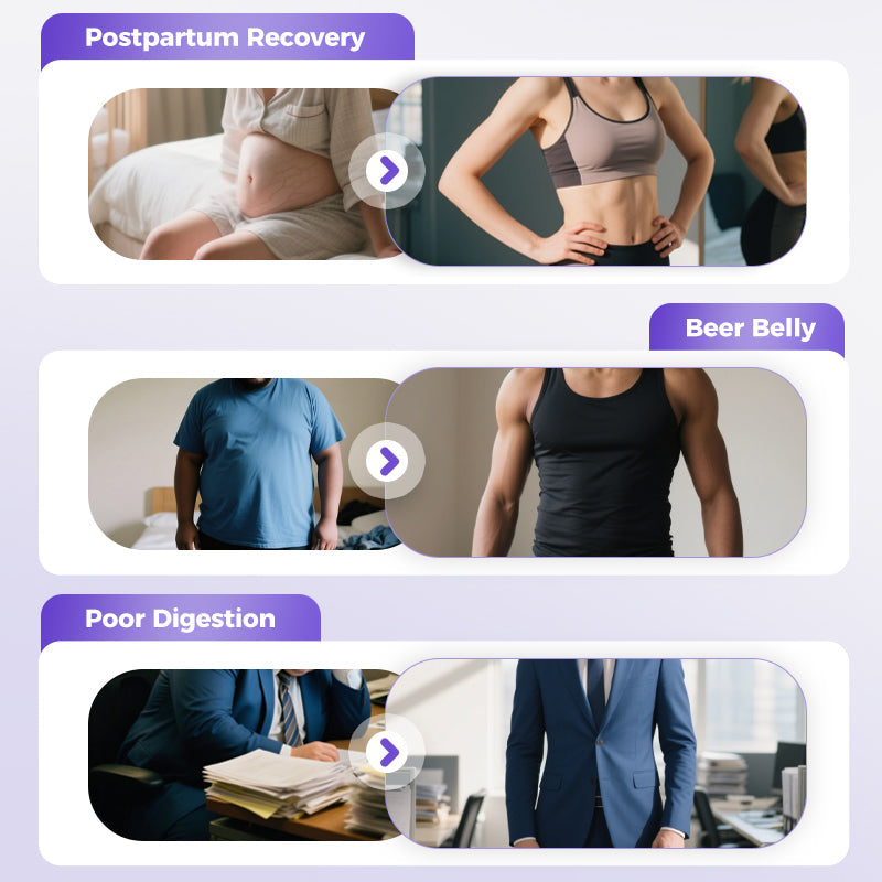 Nešiojamas 5 greičių žiedinis masažuoklis su reguliuojamu dirželiu-LT