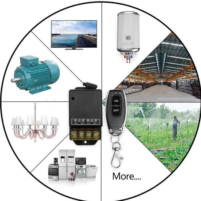 Interruptor y receptor de control remoto inalámbrico, no requiere cableado-ES