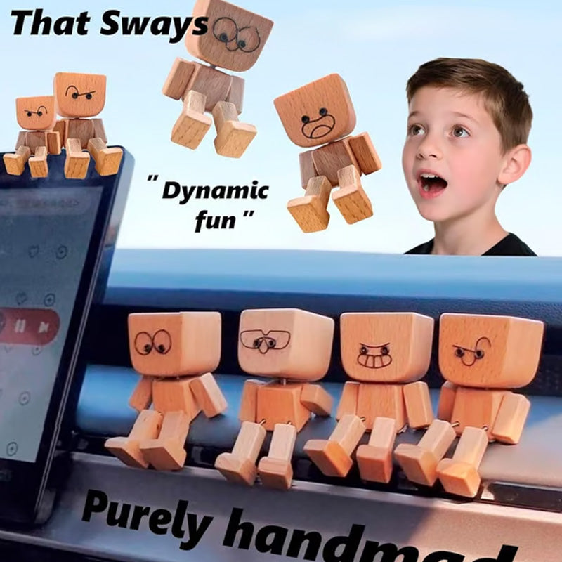 Αξιολάτρευτο μικρό ξύλινο ειδώλιο που κινείται με 12 διαφορετικές εκφράσεις προσώπου-GR