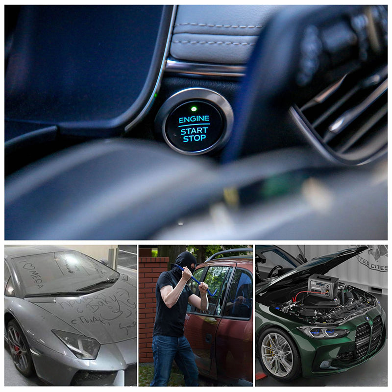 🚗⚡Nuotoliniu būdu valdomas 12 V / 24 V automobilio akumuliatoriaus atjungimo jungiklis🔋-LT