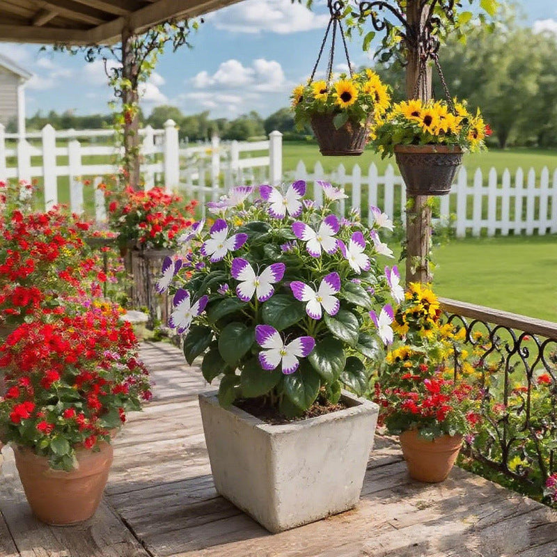 Semillas de flores elegantes con forma de mariposa-ES