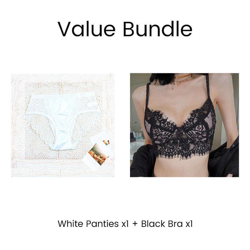 Patogios ir vientisos kelnaitės su elegantiškais nėriniais-LT