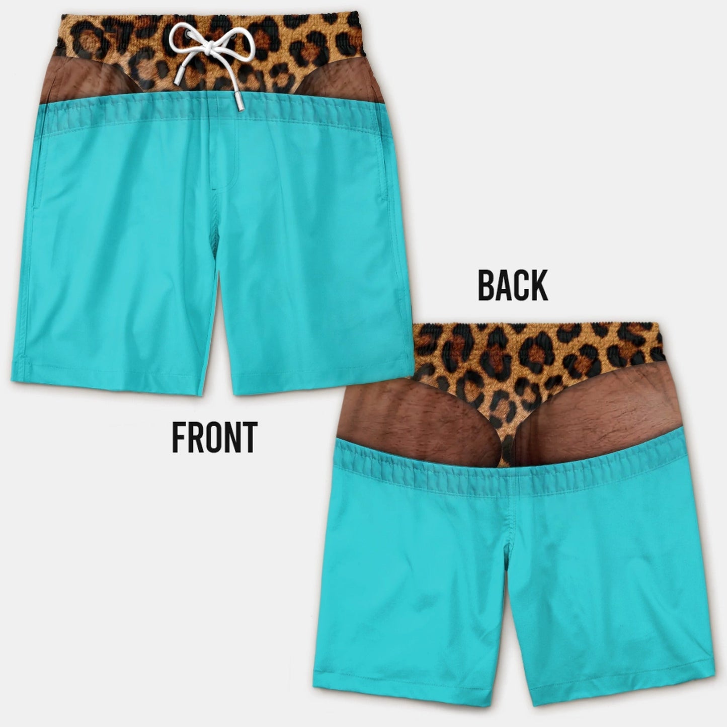 Smešne kopalke z lažno zadnjico - Novelty Prank Beach Shorts for Men-SI